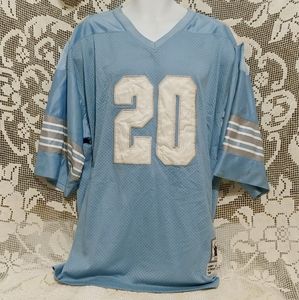 Barry Sanders Blue Mesh Signed Jersey